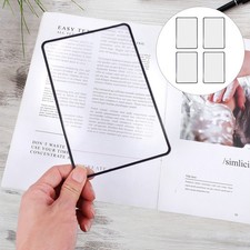 4pcs Page de page Loupe Fresnel Lentilles 3x Lampe Loupe Loupe Loupe