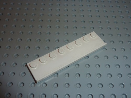 Lego white plate - x, with