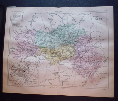 Carte géographique la - géographique, 19°:la