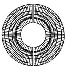 ABE 140 - Grille d'arbre  - HO