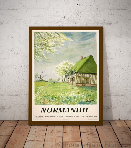 Poster affiche normandie - poster-affiche,