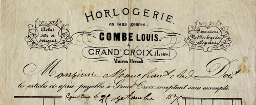 1875 horlogerie combe - 1875,