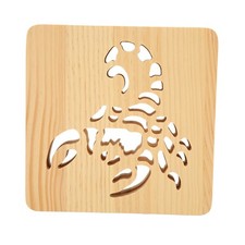 Lampe 3D En Bois Style