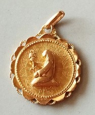 Augis Médaille Zodiaque Vierge3,10 Grammes Or 18k 