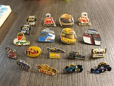 18 Pin's F1 Senna, Prost, Alesi, Elf...