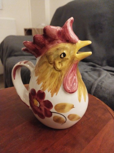 Ancien pichet coq - pichet, estampillée