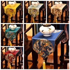 Chinois Chemin de Table Jacquard Dragon Motif Nappe Gland Cuisine DIY Artisanat