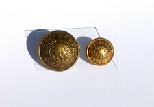 RARE 2 BOUTON UNIFORME ANCIEN - LYCEE D'ANGERS  R.L & Fre / PERFECTION D:15,21mm