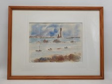 aquarelle marine signée JM