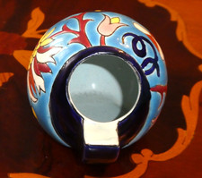 Cendrier en Emaux De Longwy forme de boule bel objet forme assez rare