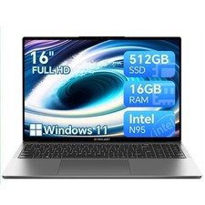 Tout en un Ordinateur Portable 16 Pouces 16 Go RAM 512 Go SSD Windows 11 Full HD