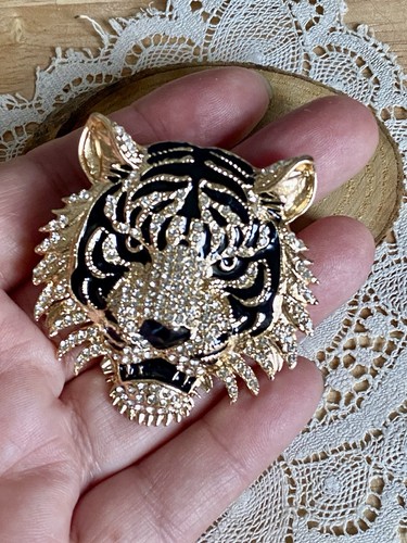 Broche bijou tête tigre - bijou,