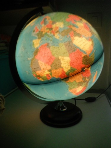 Globe terrestre lumineux - globe,