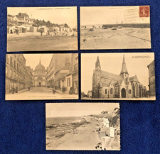 Lot 5 Cartes Anciennes de Loire Atlantique 44 Joli cachet Daguin la Bernerie…