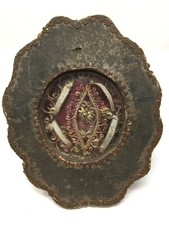 Reliquaire  Sacred Art Sacré Médaillon Carton  Reliquary 19 eme n30