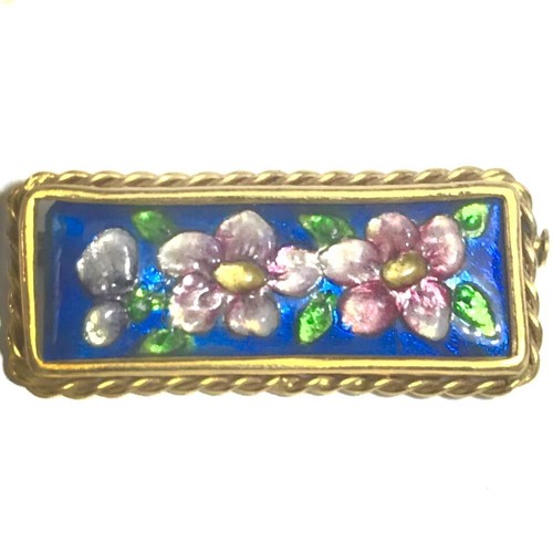 Broche ancienne emaux de - broche,