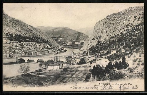 Cpa anduze gorges pas - cpa,