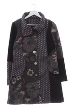 LULU H Manteau mi-saison Dames Manteau T EU 42 noir-gris clair-blanc cassé