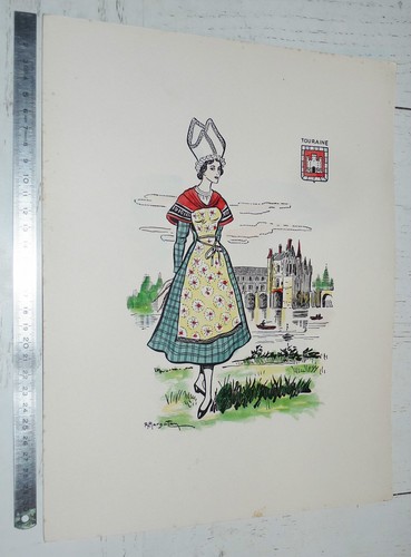 Planche chromo 1955 societe - chromo,