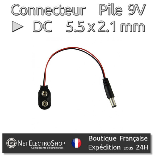 Connecteur pile 5 - pile, x