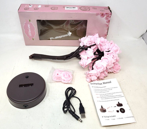 Led rose lamp pink - led,