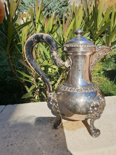 Ancienne theiere metal - ancienne, argente