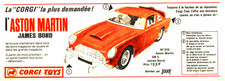 PUB VEHICULE MINIATURE  " CORGI TOYS  "  ASTON MARTIN ( JAMES BOND )  1967