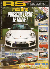 RS MAGAZINE 77 ESSAI 997 GT2 530CH PORSCHE 993 C4S 996 C4S CAYMAN CUP 911 C 3.0