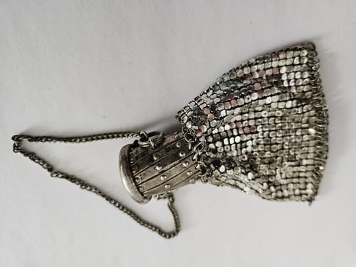 Porte monnaie maille argent - maille,