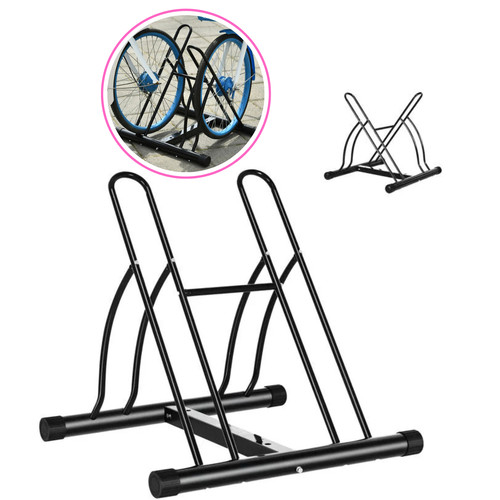 Porte vélo acier noir - porte,