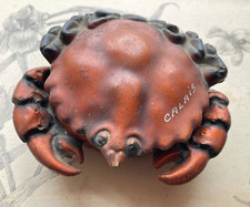 Charmante Boite Souvenir de Bord de Mer Calais Forme Crabe Toby