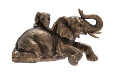 ELEPHANT + BEBE FACON BRONZE