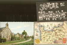 LOT de 4 cartes postales et 1