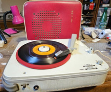 Electrophone Tourne disque PHILIPS NG 2421 de 1962 parfaitement Fonctionnel