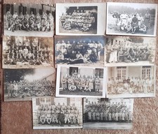 LOT de 11 CARTES-PHOTO MILITAIRES GUERRE FRANCAIS "Groupes sections"