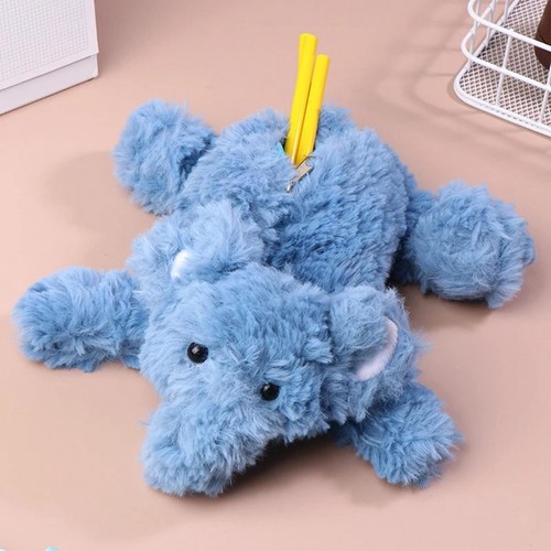 Trousse crayons peluche - à,