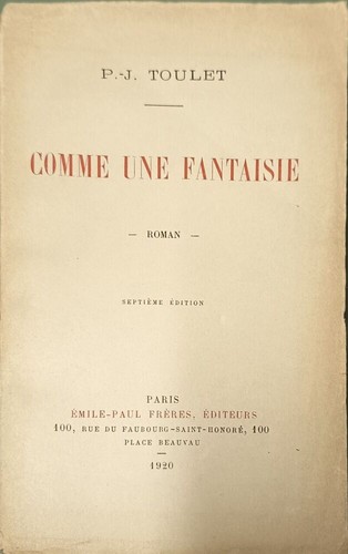 Comme une fantaisie j - une,