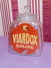 VIANDOX bocal no boite tole verre AUTHENTIQUE Liebig boeuf épicerie intact RARE