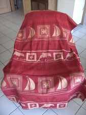 NAPPE RIDEAU COTON DAUPHIN ETOILE DE MER BATEAU LA MER 