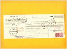 SAINTES (17) ALCOOL / COGNAC "ROUYER & GUILLET" illustré ANGE en 1952