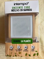 Enceinte Cube Bluetooth Intempo Wds245 En Bambou