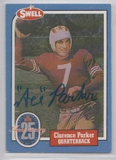 Ace Parker QB HOF Hall of Fame Dodgers, Yankess SIGNED CARD AUTOGRAPHED