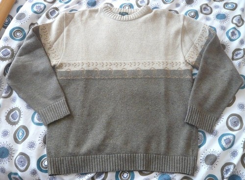 Pull chaud beige marron - chaud,