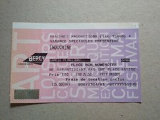 Indochine Ticket Stub May 19 2007 Arena Bercy Paris France Alice & June Tour