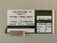 TICKET MATCH US OPEN 31 AUGUST