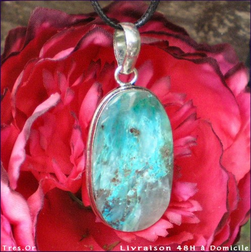 Azurite turquoise argent - azurite,