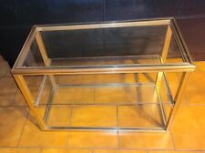 Table basse vitré style pierre vandel 1970 - 1980 design