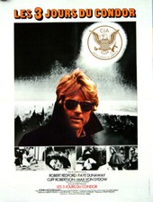 Robert Redford Faye Dunaway 3 DAYS OF THE CONDOR Pollack 1975 FRENCH POSTER24x32