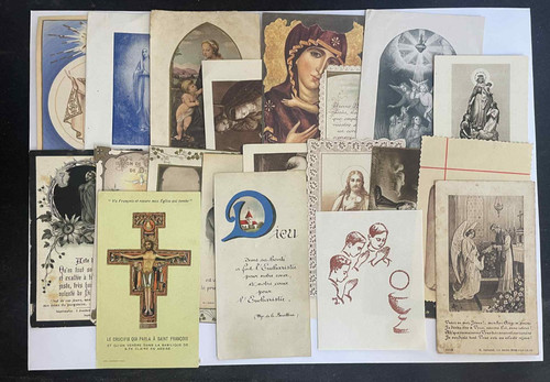 Lot images pieuses - 20, diverses
