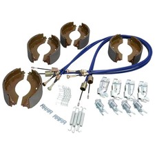 Kit complet de patins et câbles de frein pour remorque d'usine Indespension...
